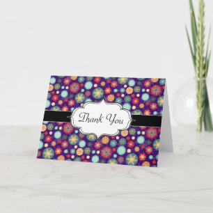 Tarjeta Festiva Elegantes Navidades Ski Season Snowflakes