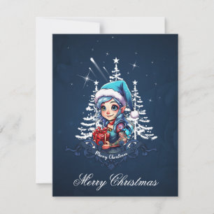 Tarjeta Festiva Élf alegre