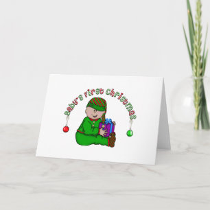 Tarjeta Festiva Elf Baby - Camisetas y regalos latinos