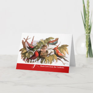Tarjeta Festiva Elf Bird Sprite Pixie Brownie Fairy Tale