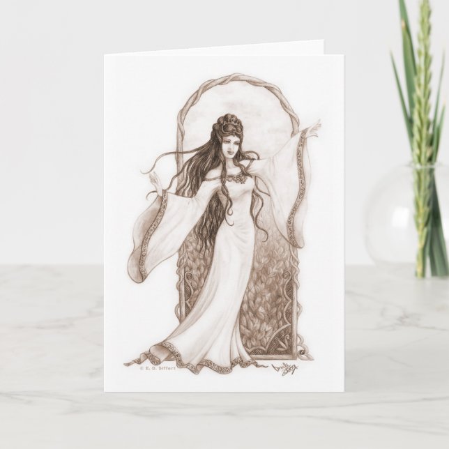 Tarjeta Festiva Elf Dancing (Anverso)