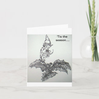 Tarjeta Festiva elf, esta es la temporada...