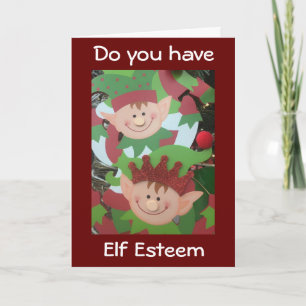 TARJETA FESTIVA ¿ELF ESTEEM? DEBERÍAS TENERLO, ERES INGENUA.