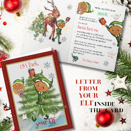 Tarjeta Festiva Elf is Back! Personalized Hello form your Elf