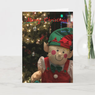 Tarjeta Festiva Elf navidades