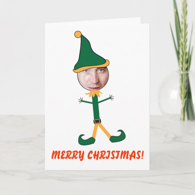 Tarjeta Festiva Elf Picstickles (Anverso)