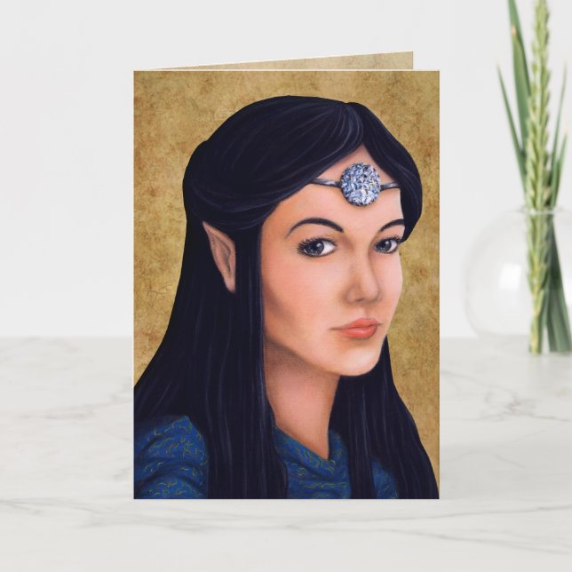 Tarjeta Festiva Elf Princess (Anverso)