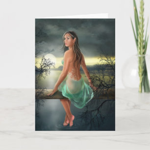 Tarjeta Festiva Elfo de cartas