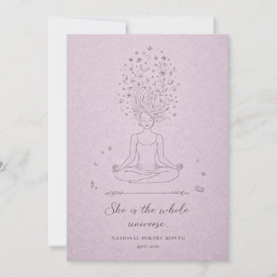 Tarjeta Festiva Ella Es La Mujer Celestial De Todo El Universo Poe