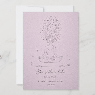 Tarjeta Festiva Ella Es La Mujer Celestial De Todo El Universo Poe