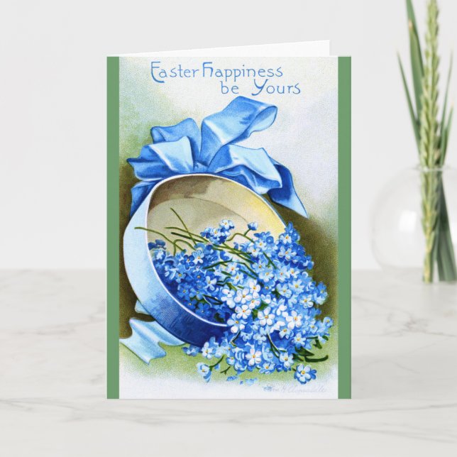 Tarjeta Festiva Ellen H. Clapsaddle: Caja de nomeolvides (Anverso)