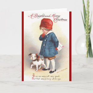 Tarjeta Festiva Ellen H. Clapsaddle: Una carta a Santa María