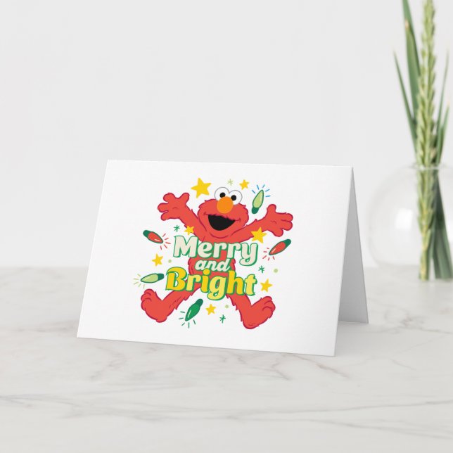 Tarjeta Festiva Elmo | Alegre y Brillante (Anverso)