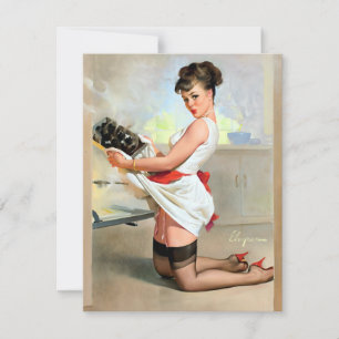 Tarjeta Festiva Elvgren Vamos A Comer