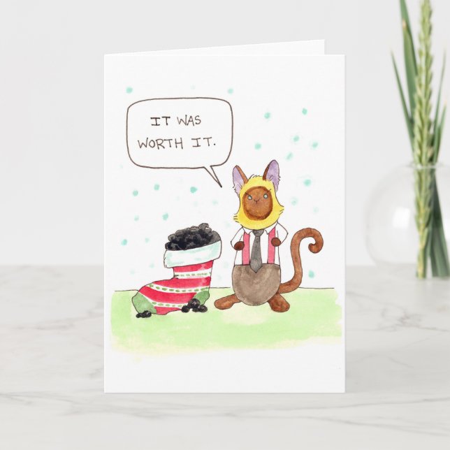 Tarjeta Festiva Elvis' Stocking (Anverso)