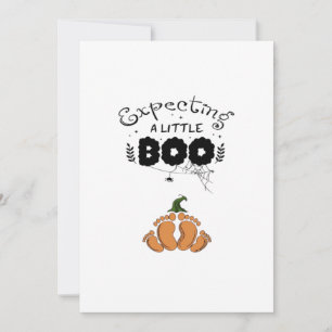 Tarjeta Festiva Embarazo de Halloween Mamá que está esperando a Li