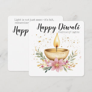 Tarjeta Festiva Ember en Bloom, Diwali