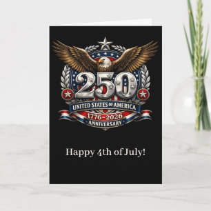 Tarjeta Festiva Emblema Semicuincuentenario Plateado Patriótico