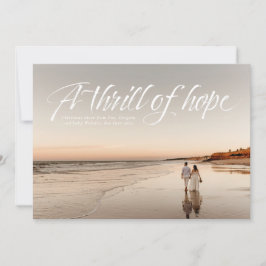 Tarjeta Festiva Emoción de esperanza foto religiosa de guión moder