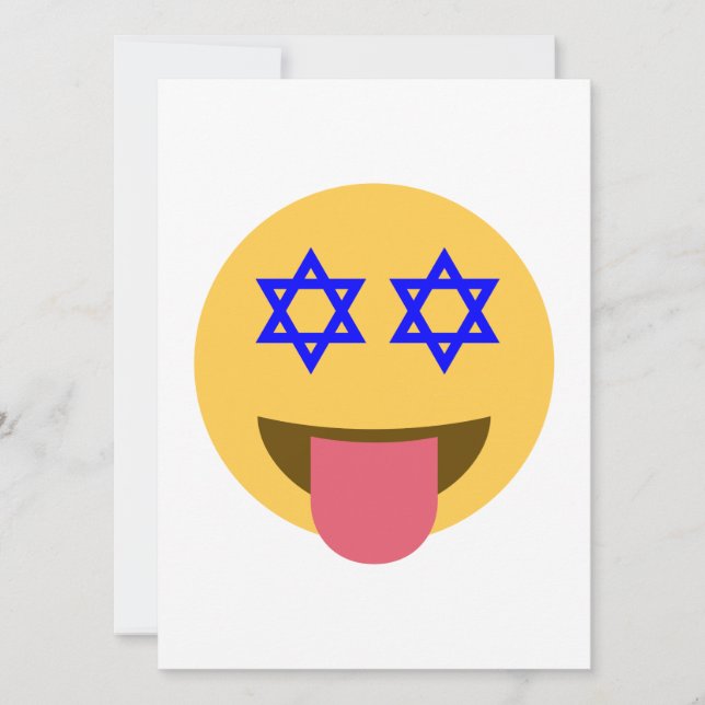 Tarjeta Festiva emoji chanukkah hanukkah (Anverso)