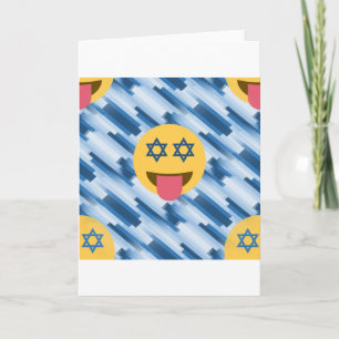 Tarjeta Festiva emoji hanukkah chanukkah
