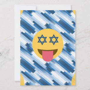 Tarjeta Festiva emoji hanukkah chanukkah