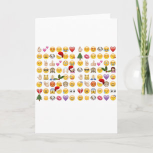 Tarjeta Festiva emojis navidades