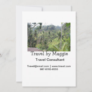 Tarjeta Festiva Empresa de consultores de viajes agrega nombres de