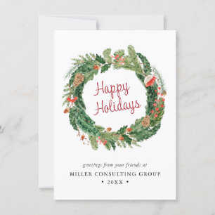 Tarjeta Festiva Empresa de Navidades de invierno