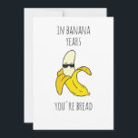 Tarjeta Festiva En Banana Years Funny Birthday<br><div class="desc">Graciosa tarjeta de felicitación de cumpleaños para su persona! No hace falta esperar a que la tarjeta llegue al correo,  ya que se puede adquirir inmediatamente después de comprarla e imprimirla.</div>