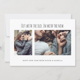 Tarjeta Festiva En Con La Nueva Foto Año Nuevo