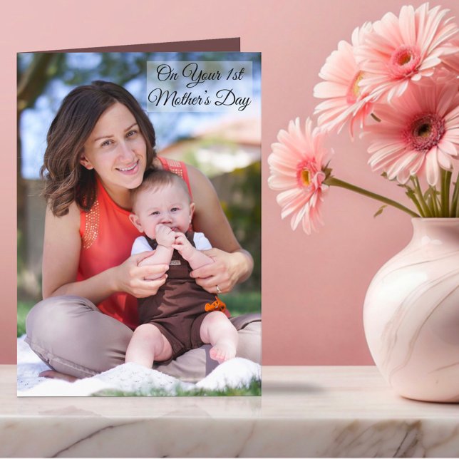 Tarjeta Festiva En el primer día de la madre Personalizado foto y  (Subido por el creador)