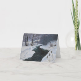 Tarjeta Festiva En invierno profundo