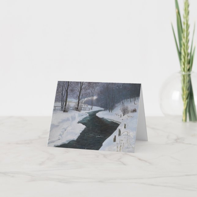 Tarjeta Festiva En invierno profundo (Anverso)