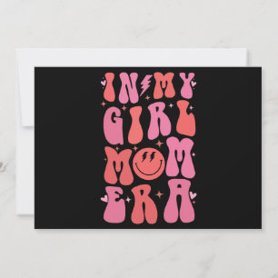 Tarjeta Festiva En Mi Era de Mamá de Niña Retro Groovy Día de la M