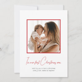 Tarjeta Festiva En mi primera era navideña