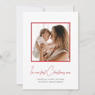 Tarjeta Festiva En mi primera era navideña