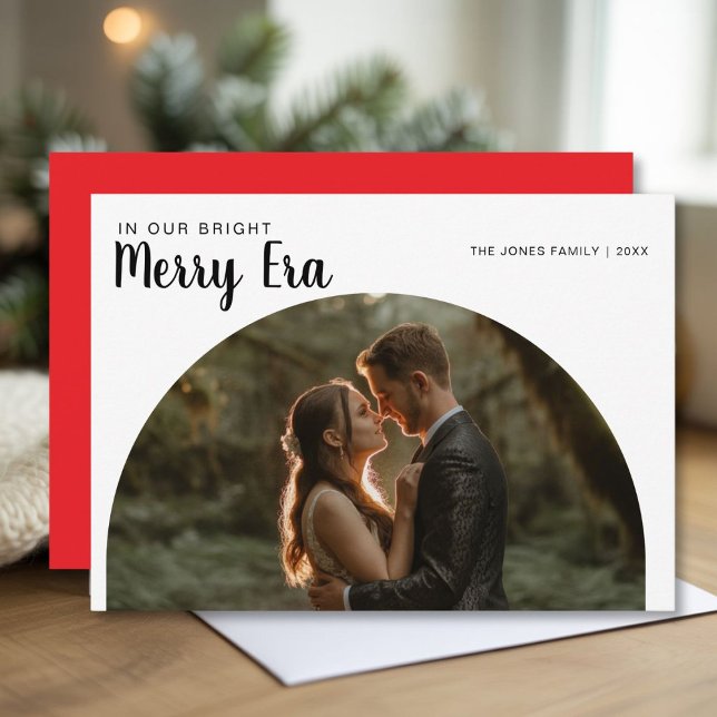 Tarjeta Festiva En nuestra brillante era de merry, divertida parej (Subido por el creador)