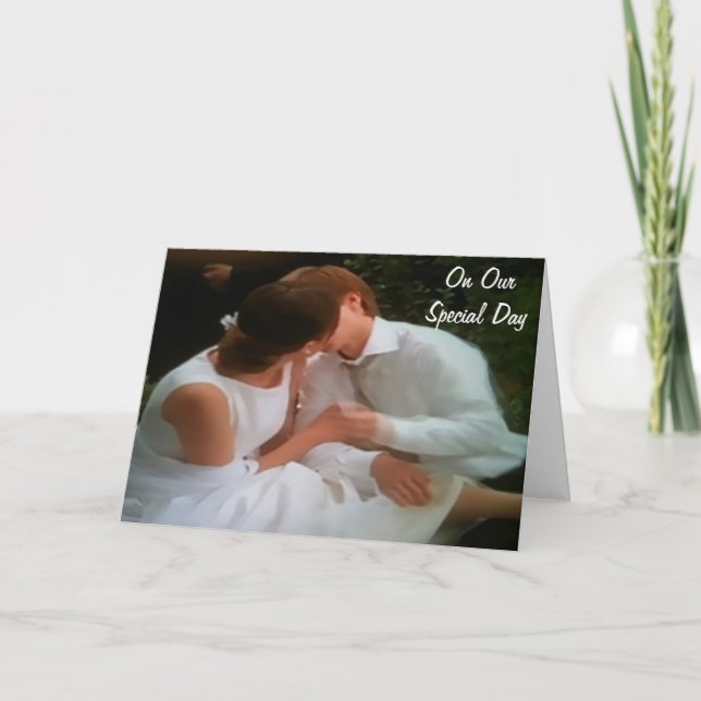 TARJETA FESTIVA EN NUESTRO DÍA ESPECIAL RECUERDOS Y AMOR (Anverso)