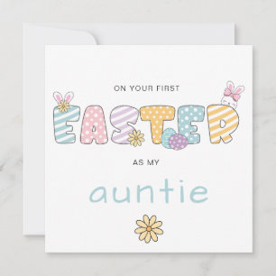 TARJETA FESTIVA EN TU PRIMER PASCUA COMO MI TÍA