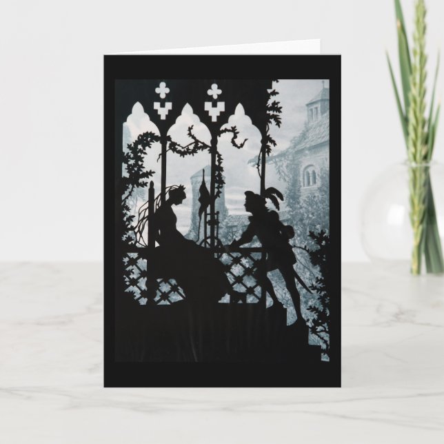 Tarjeta Festiva Encantador de Prince y Princesa (Anverso)