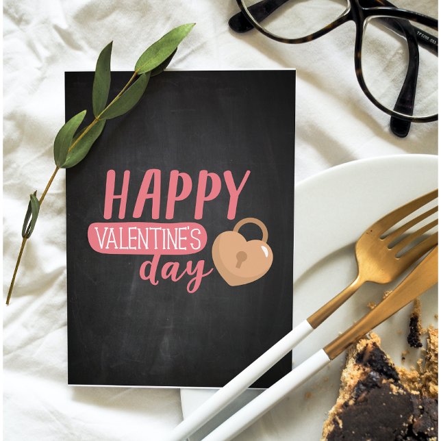 Tarjeta Festiva Encantador regalo romántico feliz Día de San Valen (Subido por el creador)