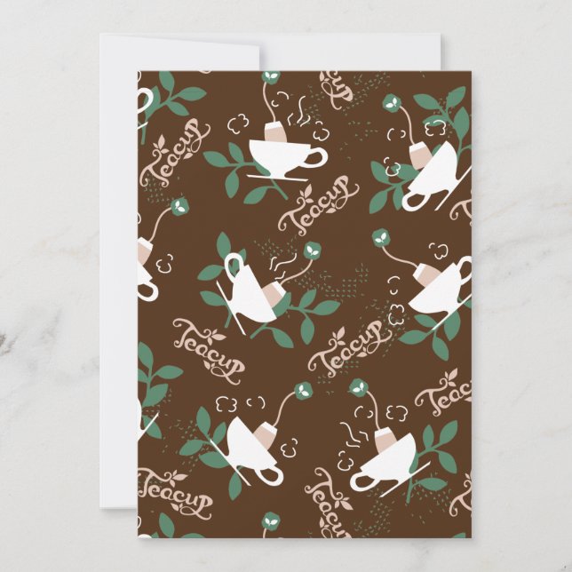 Tarjeta Festiva Encantador té delicioso (Anverso)