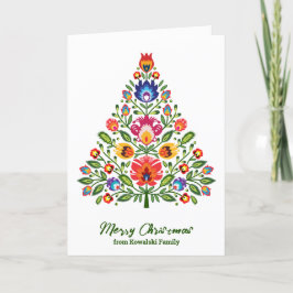 Tarjeta Festiva Encantamiento folclórico: Navidades inspirados en 