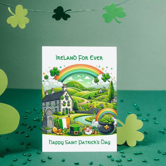 Tarjeta Festiva Encanto Irlandés: Día de San Patricio  (Subido por el creador)