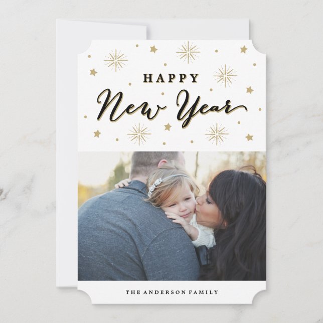 Tarjeta Festiva Encender la festividad del cielo (Anverso)