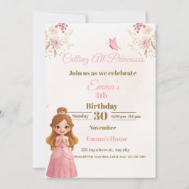Tarjeta Festiva Enchanted Princess Birthday Card for Girls