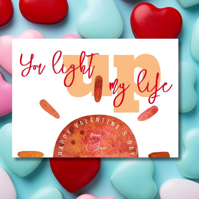 Tarjeta Festiva Encienden mi El día de San Valentín gracioso de la (Subido por el creador)