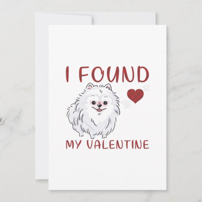 Tarjeta Festiva Encontré mi regalo de amante de San Valentín en Po (Anverso)
