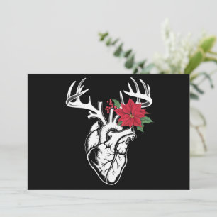 Tarjeta Festiva Enfermera Anatomía del Corazón Reno Laboratorio de